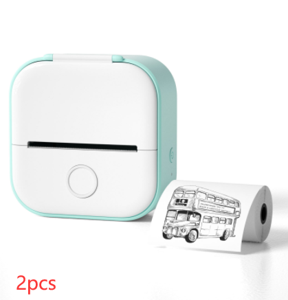 Portable Mini Thermal Label Printer Home Photo Printer Student