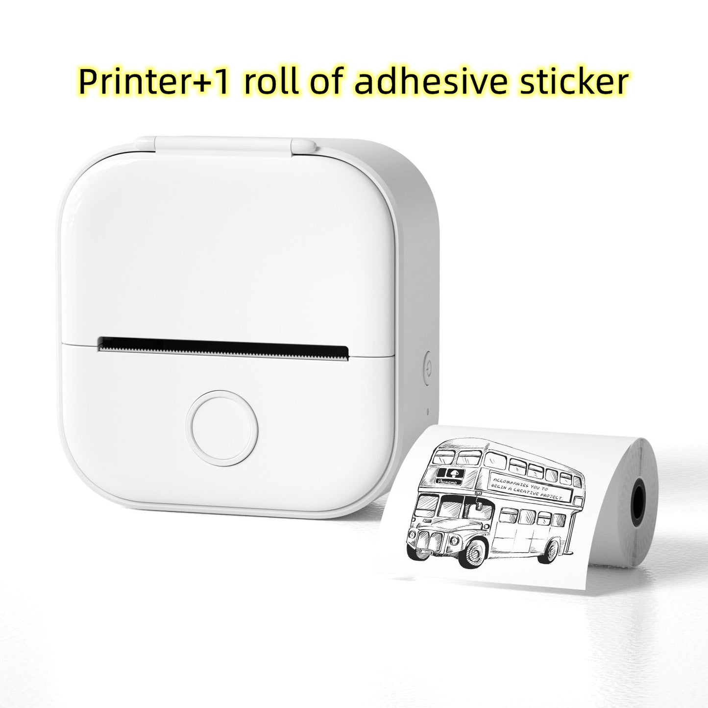 Portable Mini Thermal Label Printer Home Photo Printer Student